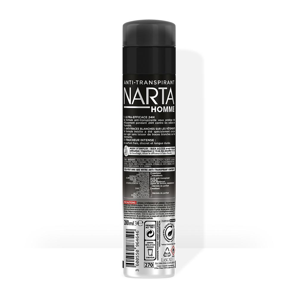 NARTA Invisimax Formula Ultra-Efficient 24 Spray Deodorant