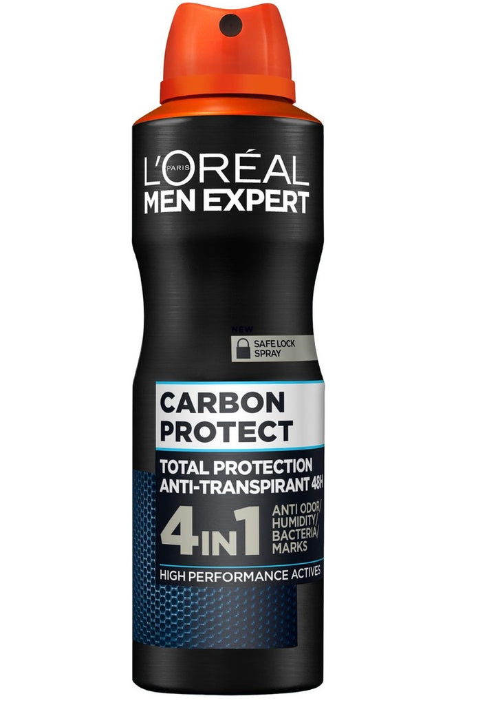 L'Oreal Paris Men Expert- Carbon Protect 4 in 1 Total Protection - Deodorant Spray Deodorants