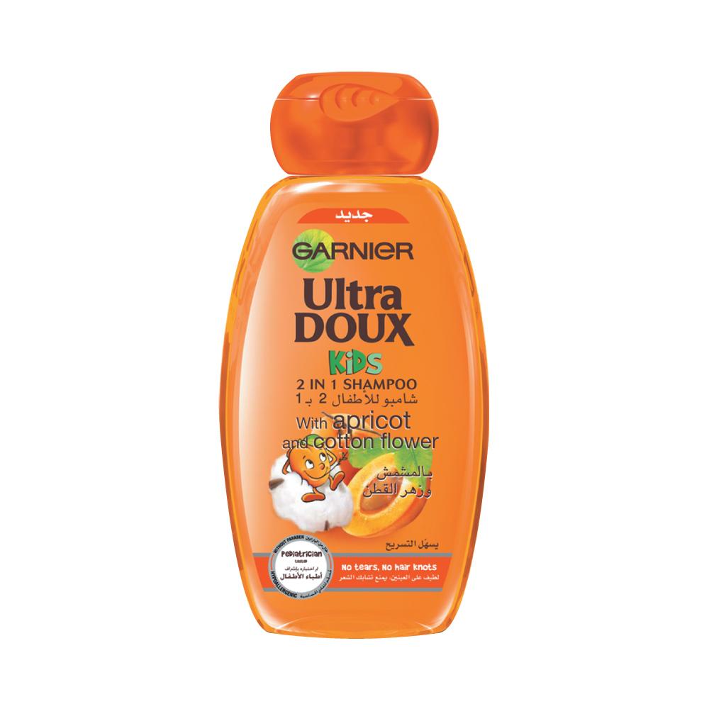 Ultra Doux - Children - with Apricot and Cotton Flower - Shampoo 2 in 1 Ultra Doux