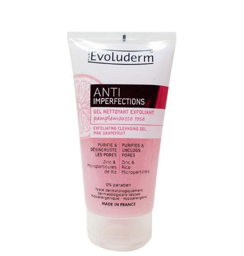 Evoluderm Anti-imperfections - Gel nettoyant exfoliant pamplemousse rose Evoluderm Cleansers