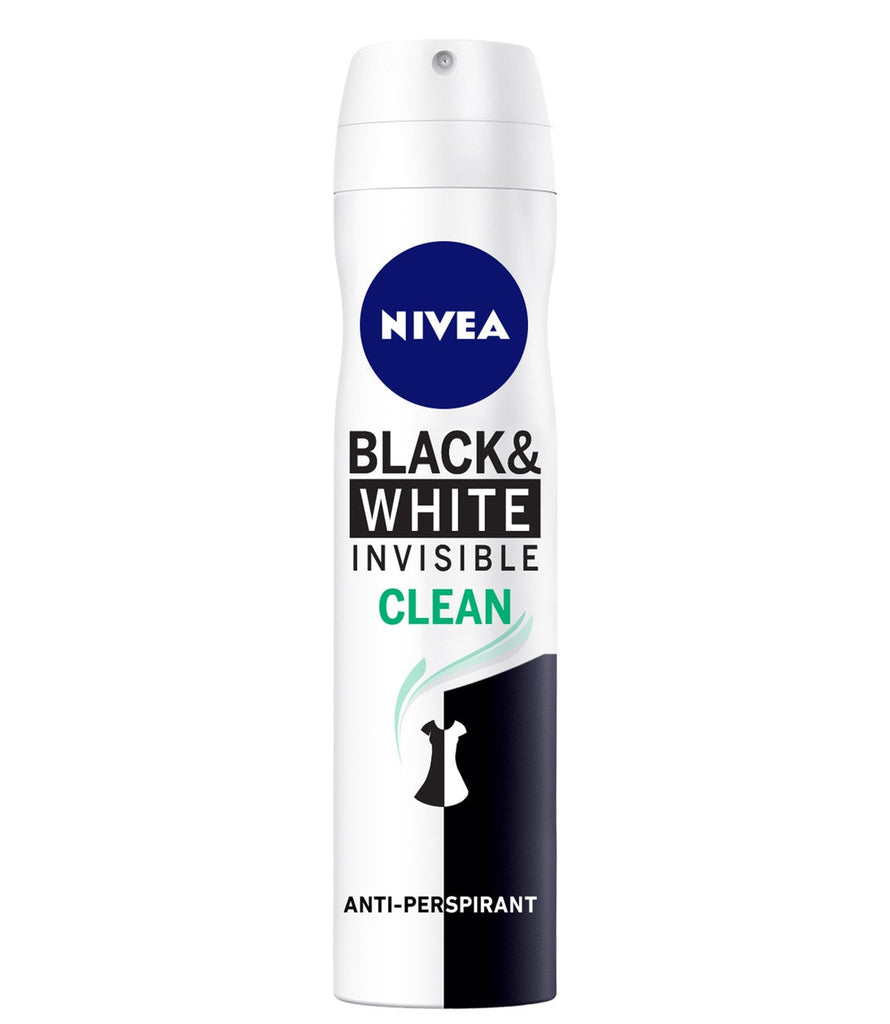Nivea Deo Spray Black & White Clean  Women - Moustapha AL-Labban & Sons