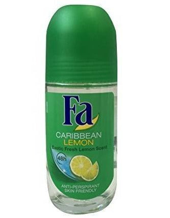 Fa 24 Hour Deorantant Roll On Fresh, Caribbean Lemon/Green Deodorant