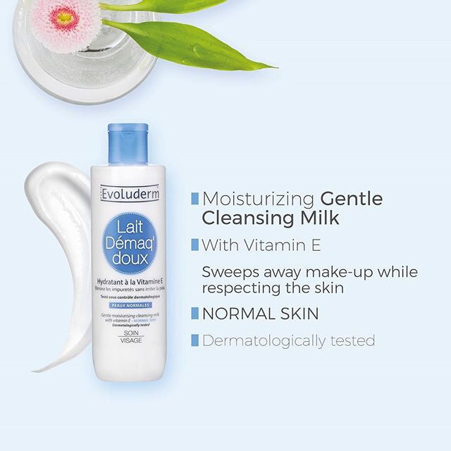 Evoluderm Moisturising Gentle Makeup Removing Lotion With Vitamine E Evoluderm Cleansers