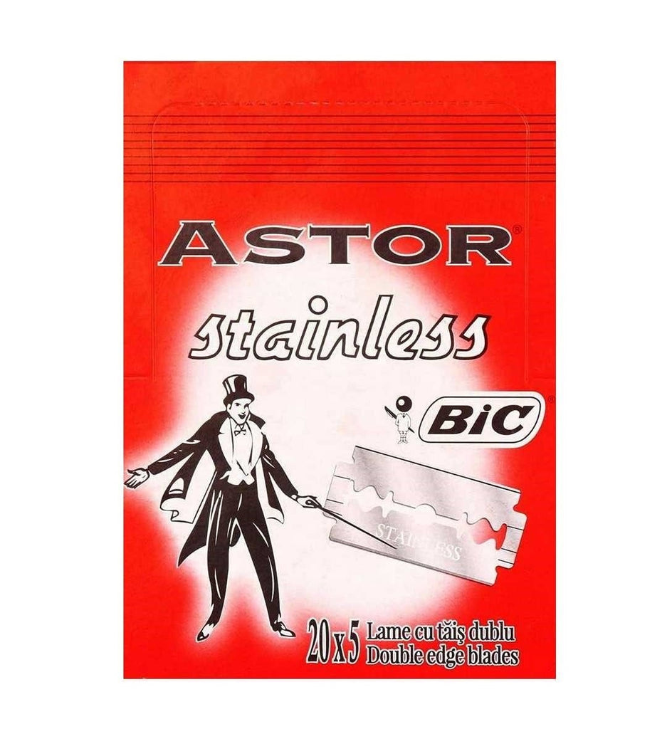 Bic Astor Stainless Bed Box 20*5 Neutral  Shaving Razors