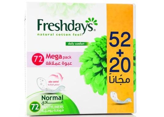 Freshday Normal 52+20 Free  Feminine care