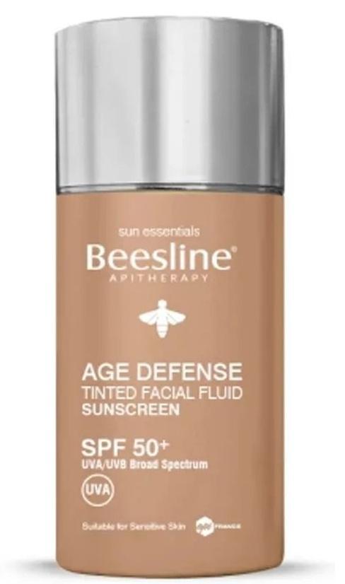 Beesline Age Defense Tinted Facial Fluid Sunscreen Spf50+ Sun Care