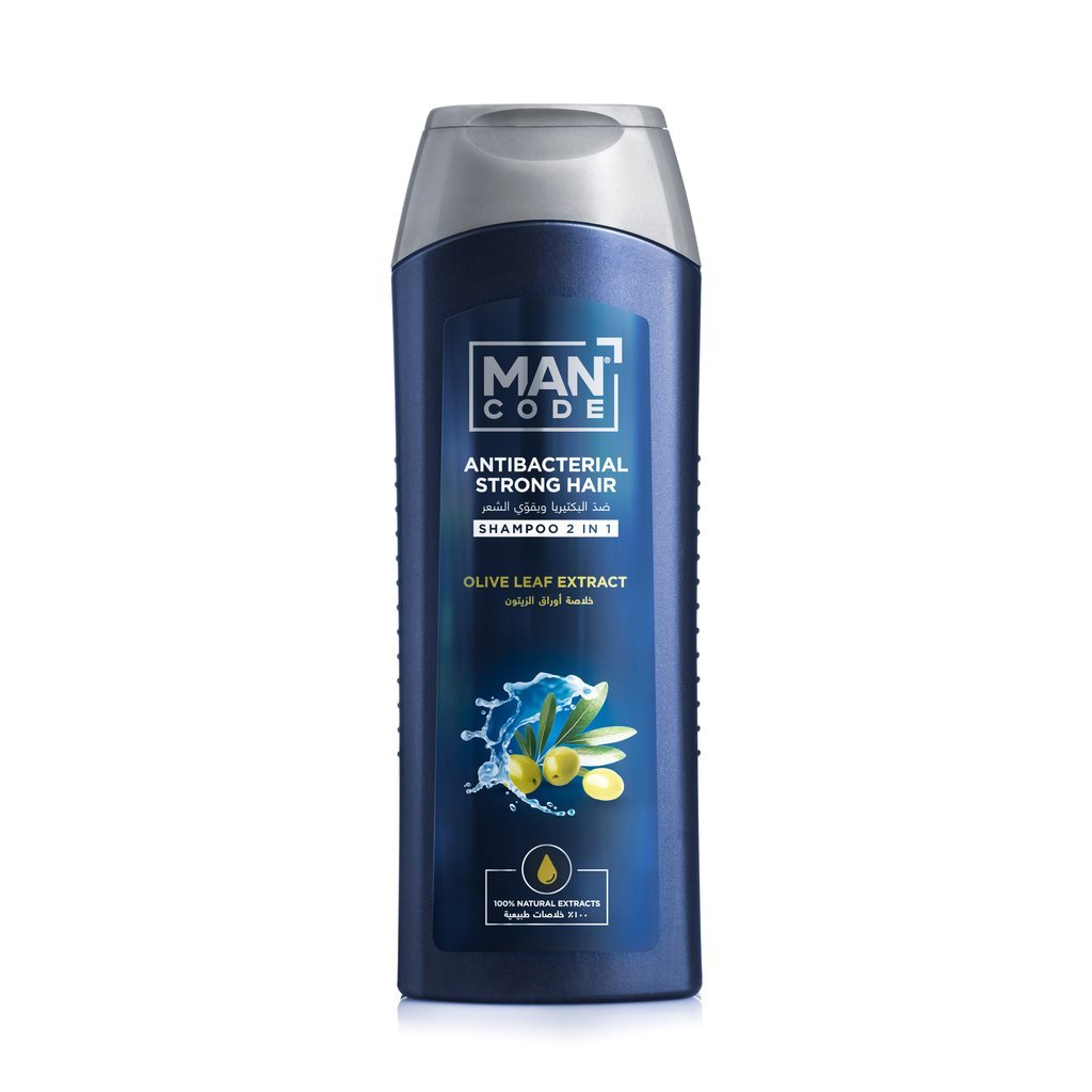 Mancode Shampoo AntiBacterial Olive Leaf Extract Hair Care