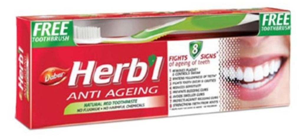 Dabur Herbal Tp Anti-Ageing + Free Tbrush Toothpaste