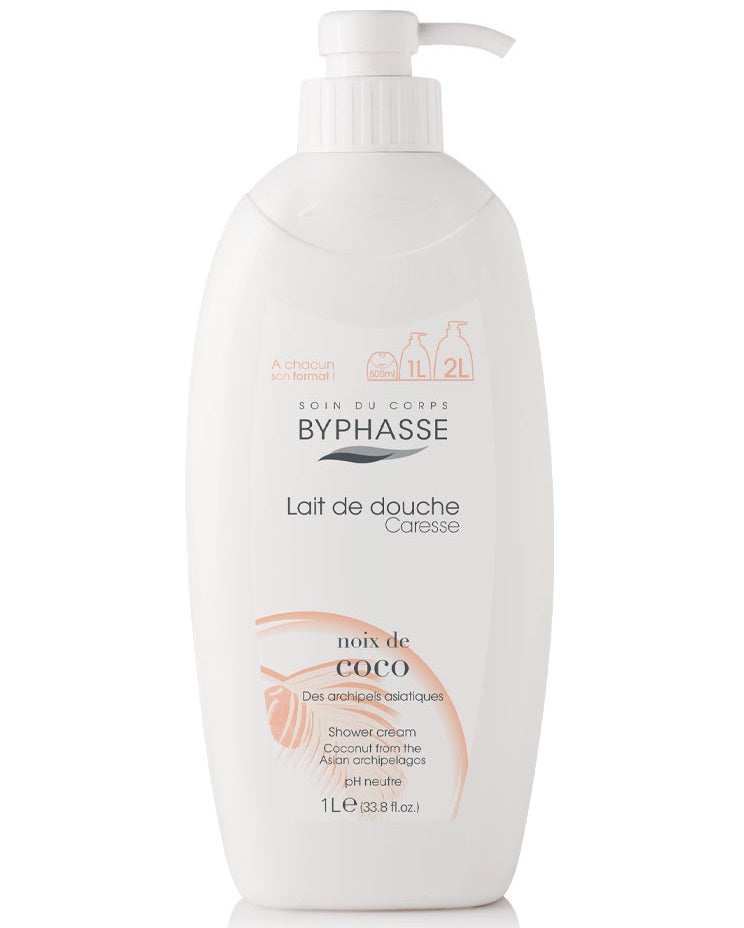 Byphasse Caresse Shower Cream Coconut 1L - Moustapha AL-Labban & Sons